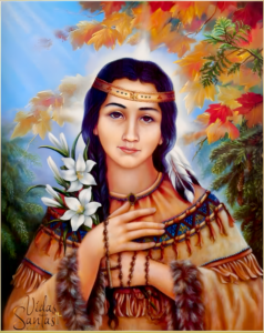 Santa Kateri (Catalina) Tekakwitha, virgen